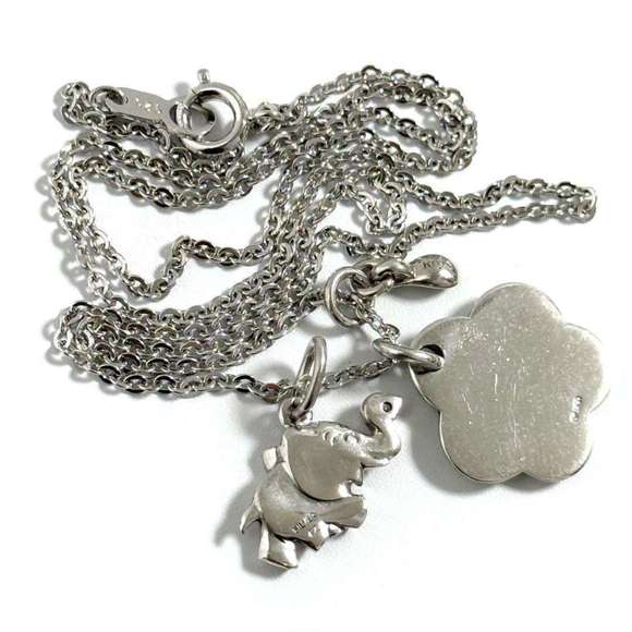 Celine Women's Elephant Pendant Necklace with Ruby and Silver - Picture 5 of 10